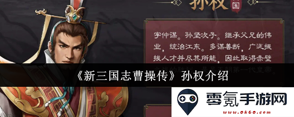 《新三国志曹操传》中孙权的角色与历史背景详细解析