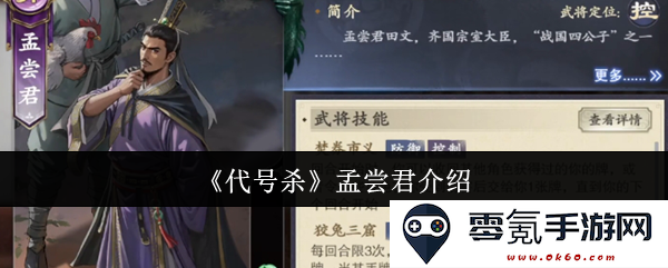 《代号杀》中的孟尝君角色解析与背景故事详解